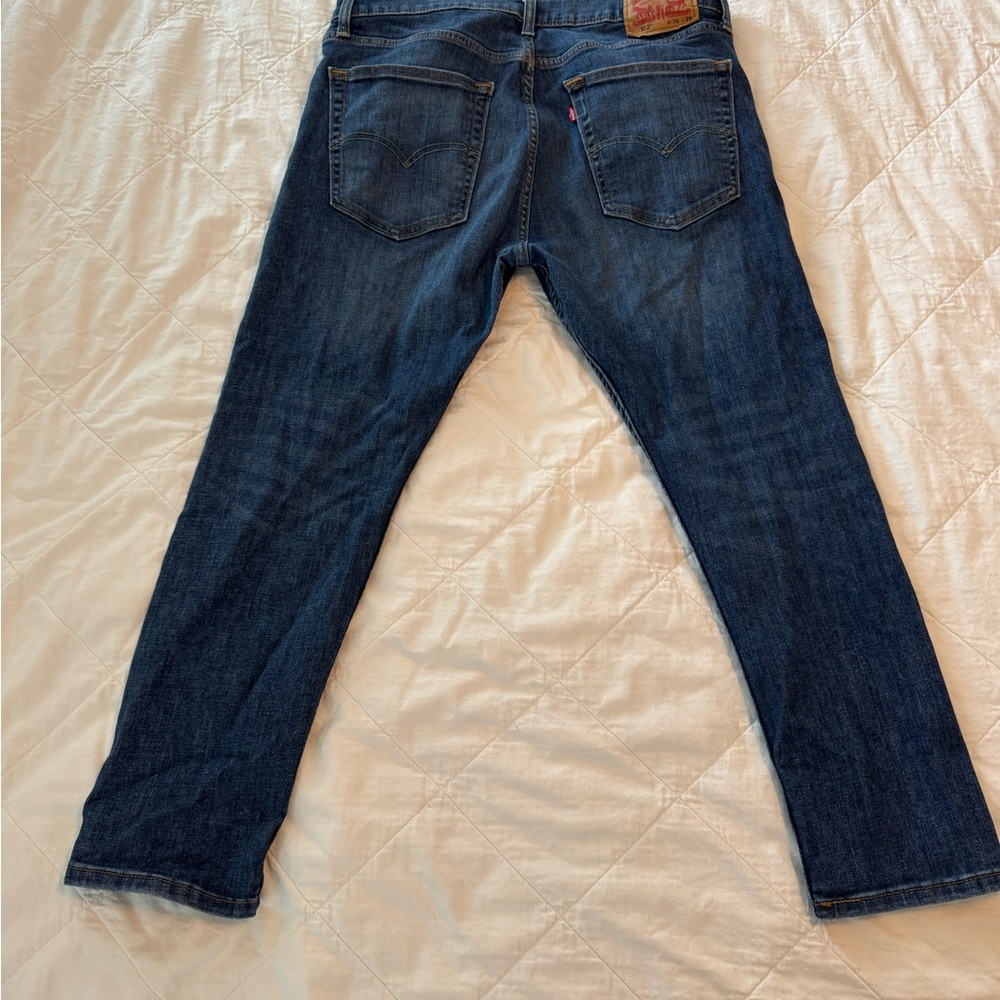 Levi's 512 Dark Blue Slim Fit Jeans - Picture 2 of 5
